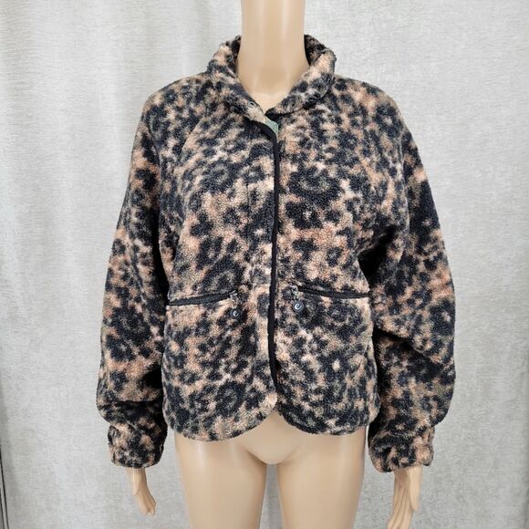 Calme by Johnny Was Abstract Camo / Animal Print Jacket Women's Size Small - Picture 1 of 13